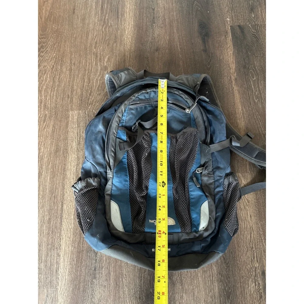 The North Face Recon Backpack Navy Blue Grey Hiking School Travel Bag